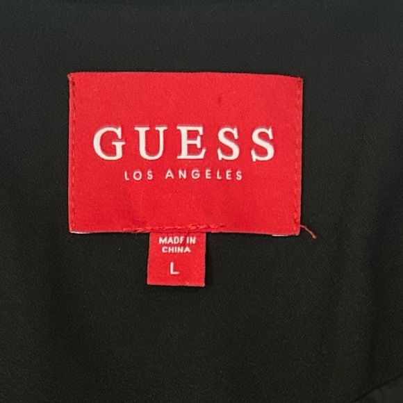 Guess Black Blazer L – Classic Workwear Jacket Gold Button Formal Office Chic - Picture 2 of 12